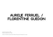 Aurelieferruelflorentineguedon portfolio web