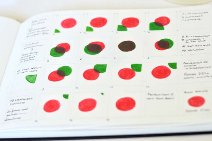 Quartier rouge - Eclipse  - Carnet d'étude pour éclipse