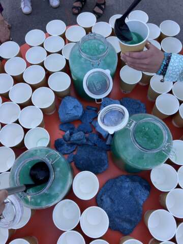 Quartier rouge - Playtime  - Boissons colorées | Banquet inspiré de l'esthétique du skatepark pour célébrer l'inauguration