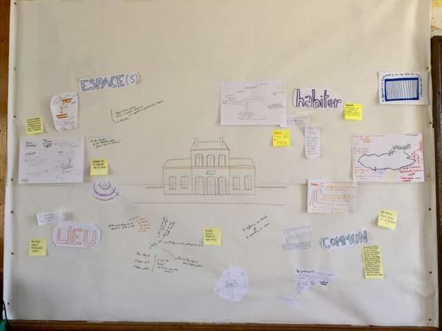 Quartier rouge - La gare en commun - Atelier participatif sur les devenirs du lieu. 