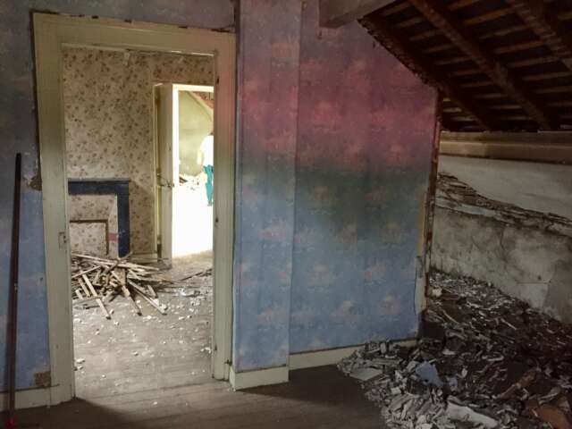 Quartier rouge - La gare en commun - Les espaces après la première phase de démolition. 