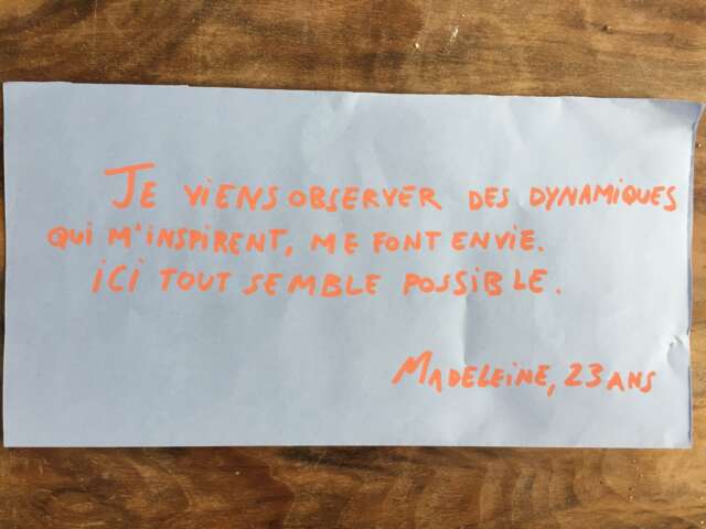 Quartier rouge - Horizons géographiques # 2 - Felletin 2050 | Porteurs de paroles sur le marché de Felletin