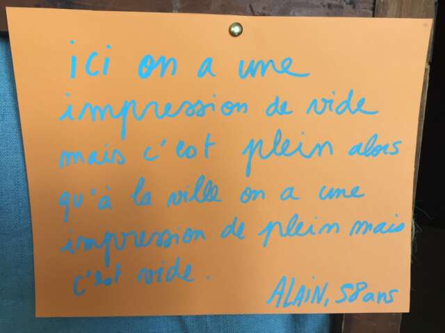 Quartier rouge - Horizons géographiques # 2 - Felletin 2050 | Porteurs de paroles sur le marché de Felletin