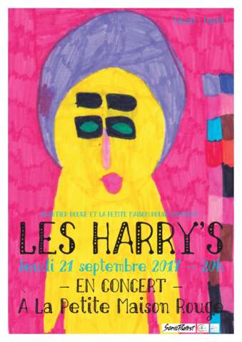 Quartier rouge - Les Harry's - Affiche du concert à la petite maison rouge
