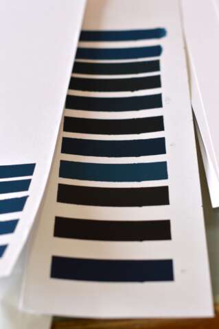 Quartier rouge - Maru Aro - Vue de l'atelier Les Michelines. Palette de recherche de couleurs.