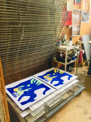 Quartier rouge - Mes insomnies  - Vues de l'atelier. Passages et séchages