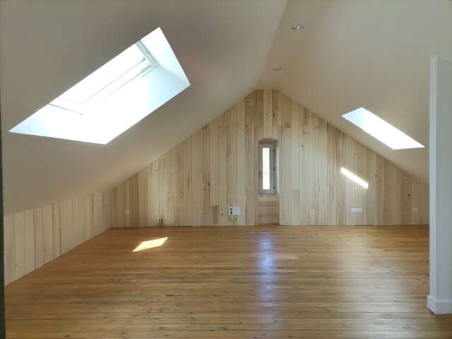 Quartier rouge - La gare en commun - Le grenier de la gare après les travaux. 