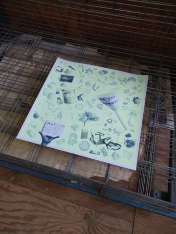 Quartier rouge - Ne pas nommer - Vues de l'atelier. Séchages de l'éclipse.