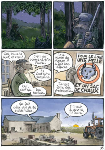 Quartier rouge - Au loup ! Chronique d'un retour - Planches originales de la BD