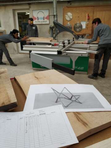 Quartier rouge - L'exposé des motifs - Second workshop pour travailler sur une amélioration technique d’un mobilier réalisé par les artistes : les transats Nord/Sud.